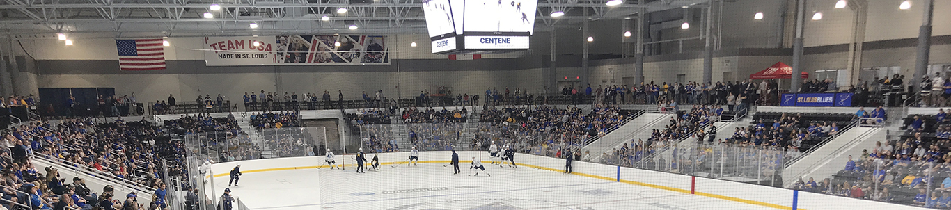 Blues Fans Fill New Practice Facility