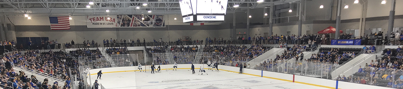 Blues Fans Fill New Practice Facility