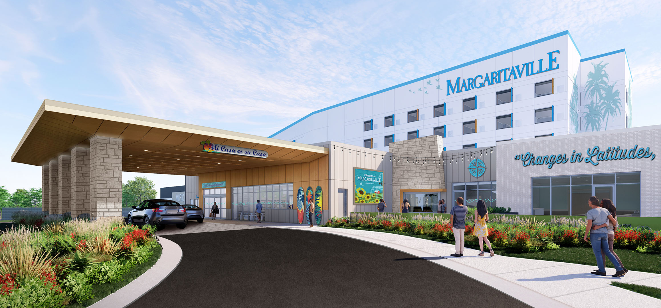 Renderings Released for New Margaritaville Hotel in Kansas City, Kansas