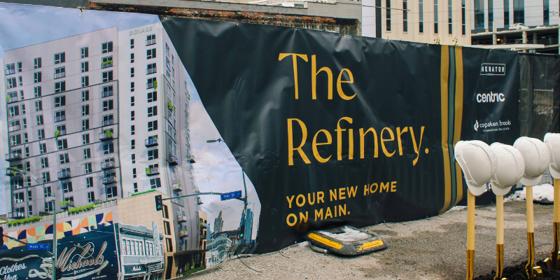 Breaking Ground Next to the KC Streetcar Route